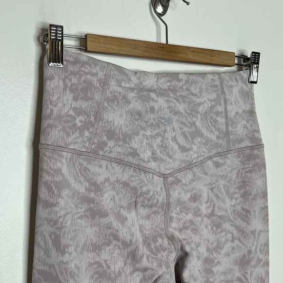 Athleta Elation Tights Pink Women’s Size M High Rise Abstract Floral - Picture 6 of 8